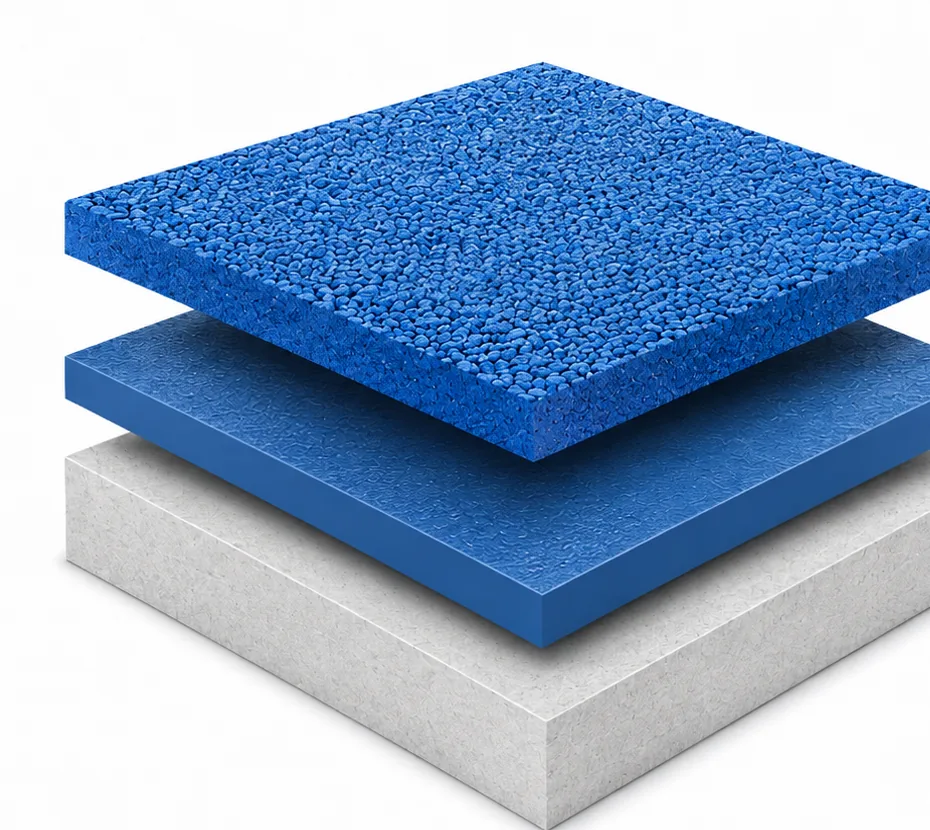 Simplified material illustration for Playgrounds & Recreational Surfaces