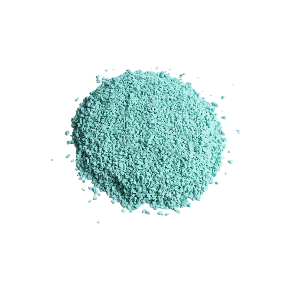 Pale-teal EPDM granules for artificial-turf infill use