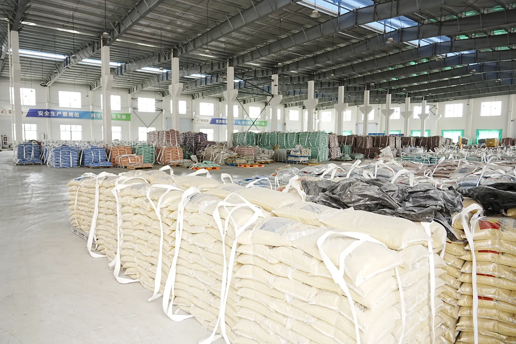 Finished material storage at the Chuangte facility